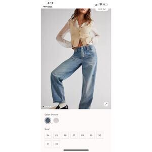 We The Free The Maryel Mid Rise Relaxed Boyfriend Fit Jeans Oversized From 32-36